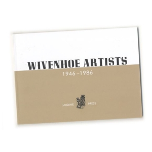 Cover of the book Wivenhoe Artists 1946 – 1986 by James Dodds in white and brown.