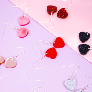 Selection of Tatty Devine Heart Earrings