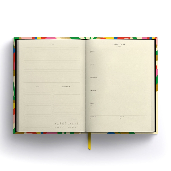 Bloom Diary inside lined paper 2025