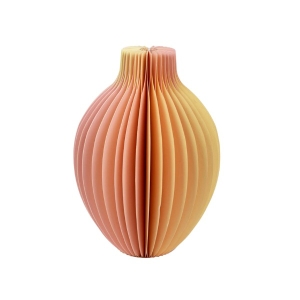 Yellow coloured Gradient Paper Vase