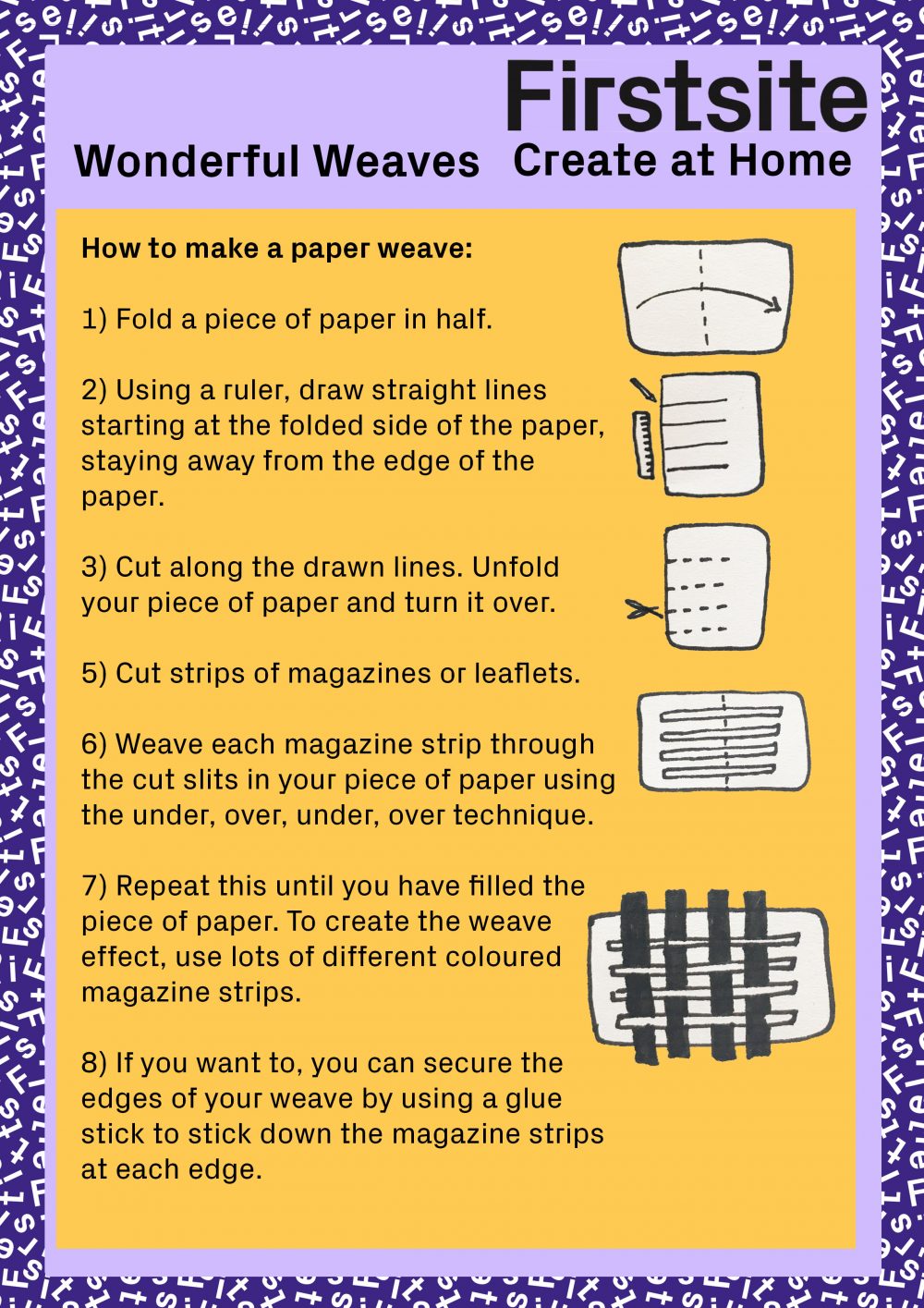 instructions on how to make a paper weave