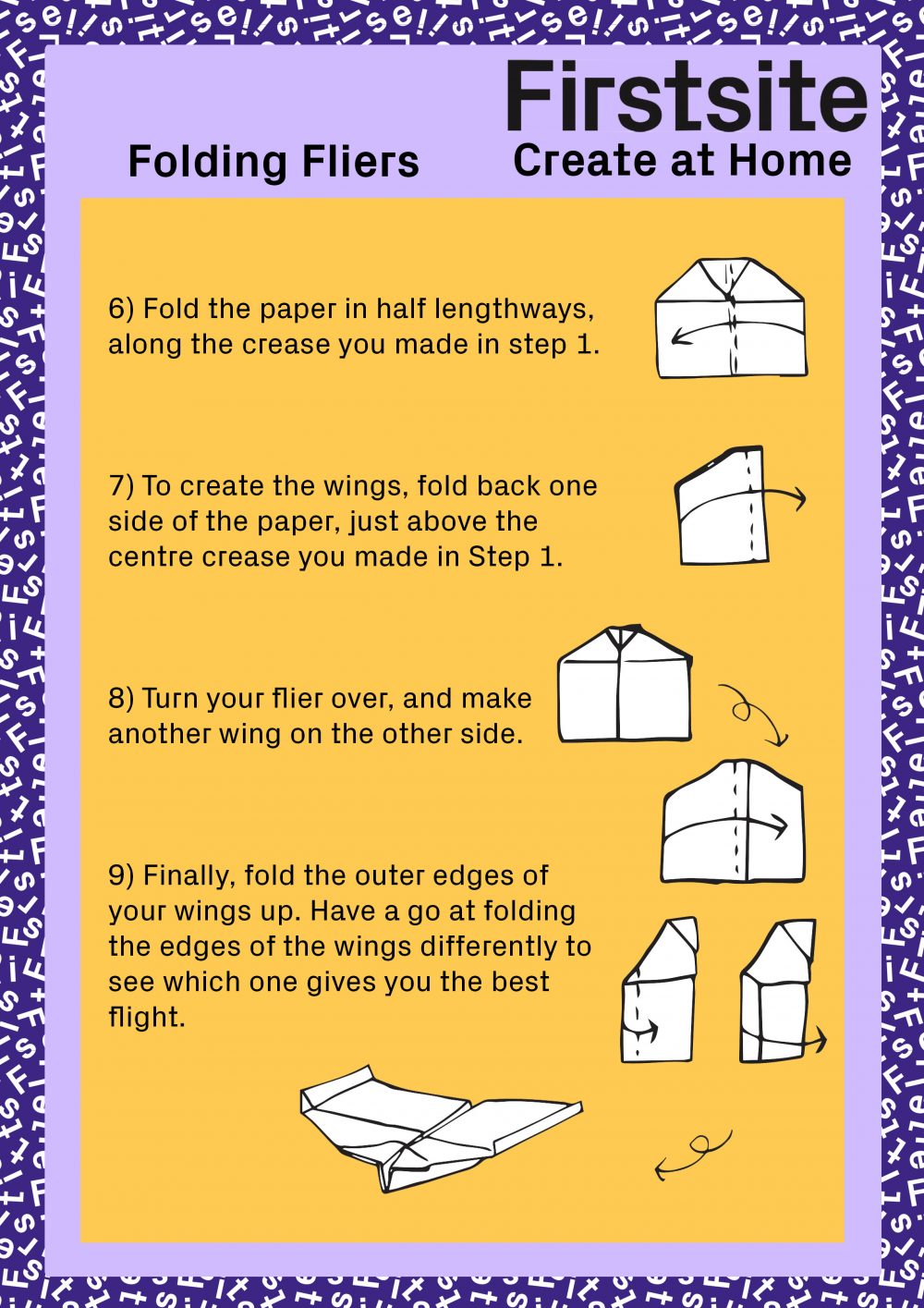 Firstsite Create at Home Folding Fliers Instructions page 3 of 3