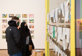 Visitors in the Background Bob and his amazing friends exhibition