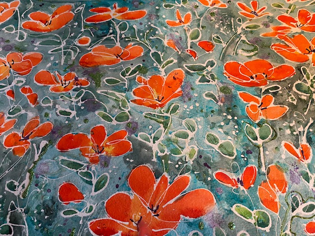 painting of poppies