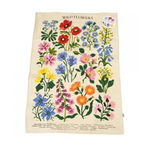 Wild Flowers Tea Towel