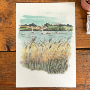 Emma Block Manningtree A4 Print on desk