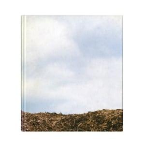 Front cover of the book 'Phil Collins Yeah....you, baby you'. The cover shows a cloudy sky with a small amount of wooden chips towards the bottom of the image.