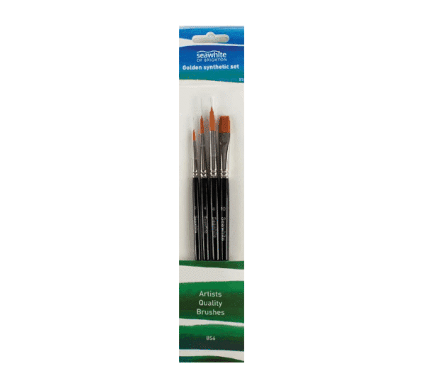 Front of the pack of brushes showing all 4 sizes