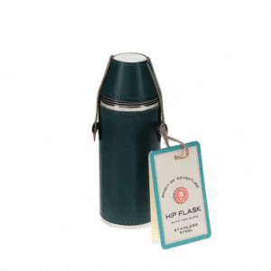 An image of a hip flask including the label