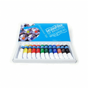 Photo of a box of acrylic paints by Seawhite