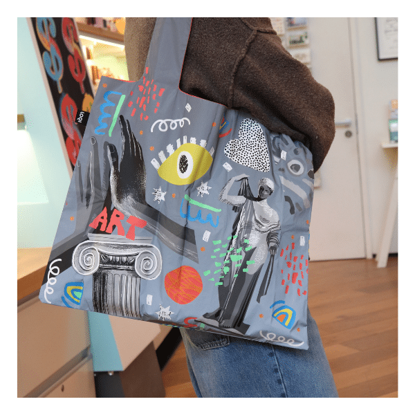 LOQI Classic ART Reflective Shopping Bag