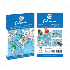 Image shows the box for the Egg Nogg colour in poster of the world map