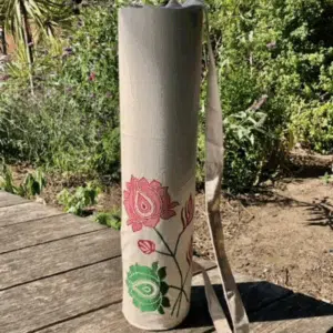 Cotton Yoga mat bag in sunlight