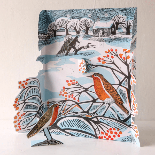 An image showing the free standing advent calendar