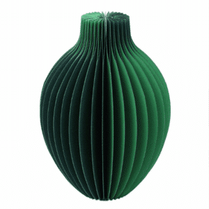 Image showing the green paper vase folded out.