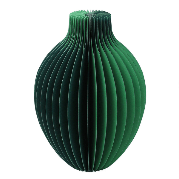 Image showing the green paper vase folded out.