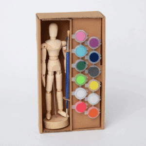 Image showing the box for the paint and pose mannequin by Block Design