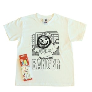 Sports Banger Bear Kids T-Shirt w/Colouring Pens - Firstsite Exclusive
