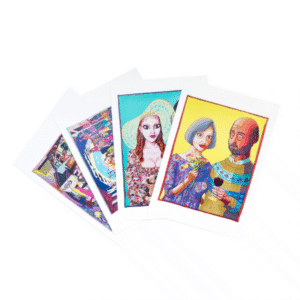 Image showing all four of the Grayson Perry A5 postcards
